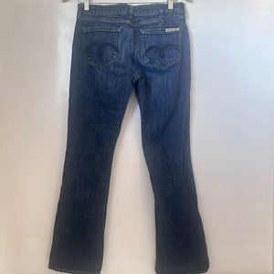 Mavi Jeans Womens 28 Blue Zoe Bootcut Med Wash Organic Cotton Low Rise Denim